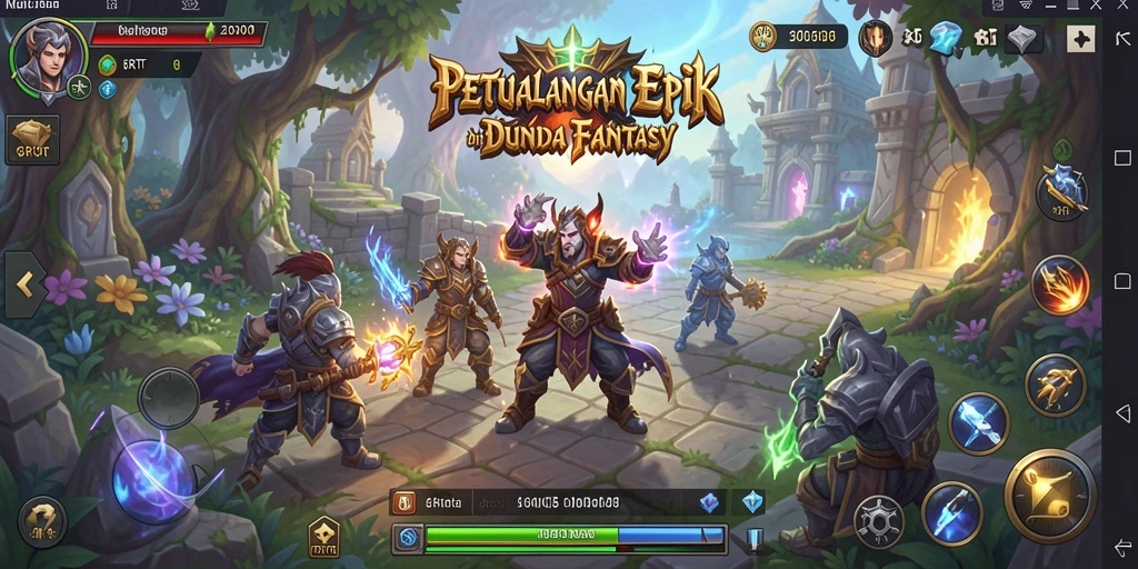 Tampilan gameplay 6RT yang memukau dengan aksi RPG yang seru.