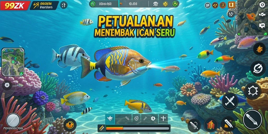 Gameplay seru menembak ikan di 99ZK.