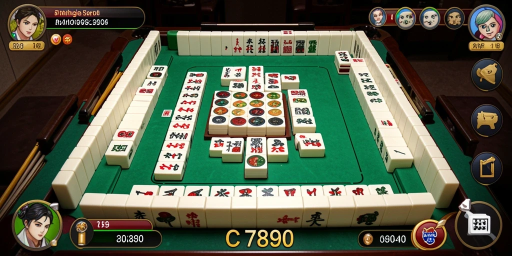 Tampilan gameplay C7890 dengan tantangan Mahjong yang seru.