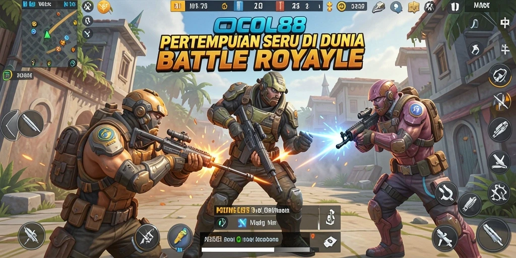 Screenshot gameplay COCOL88 yang menampilkan aksi pertempuran seru.