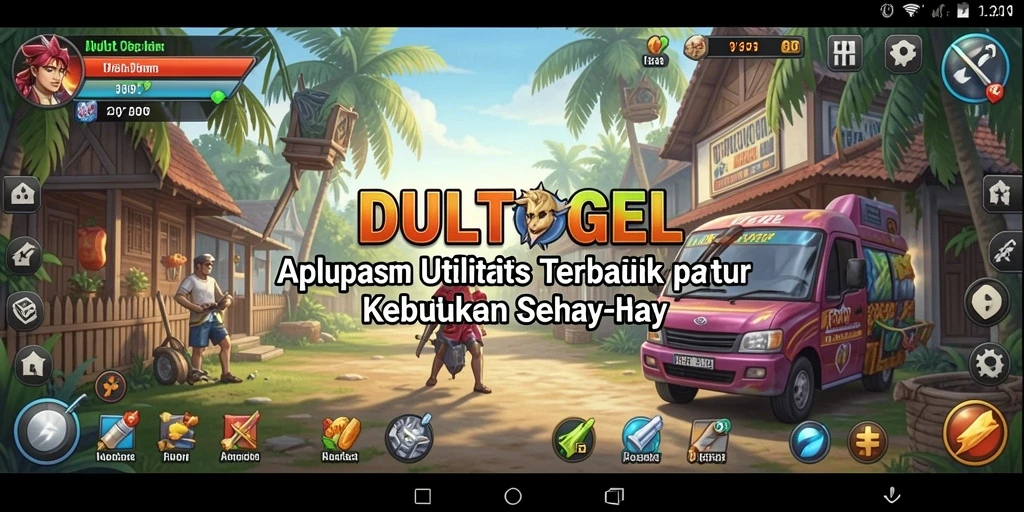Tampilan antarmuka DULTOGEL yang intuitif di perangkat mobile.