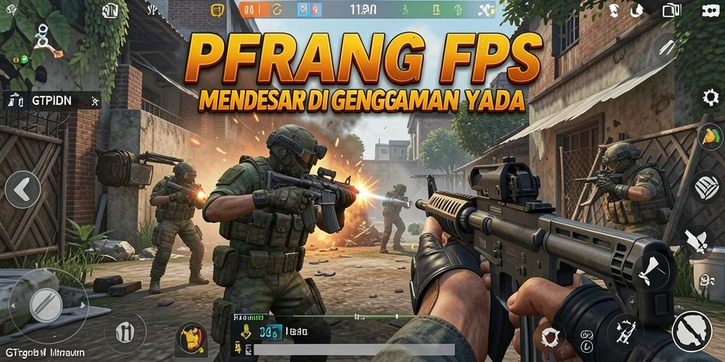 Tampilan gameplay GTPIDN saat pertempuran sengit di arena.