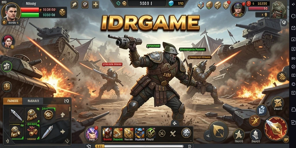 Tampilan menawan dari gameplay strategi di IDRGAME.