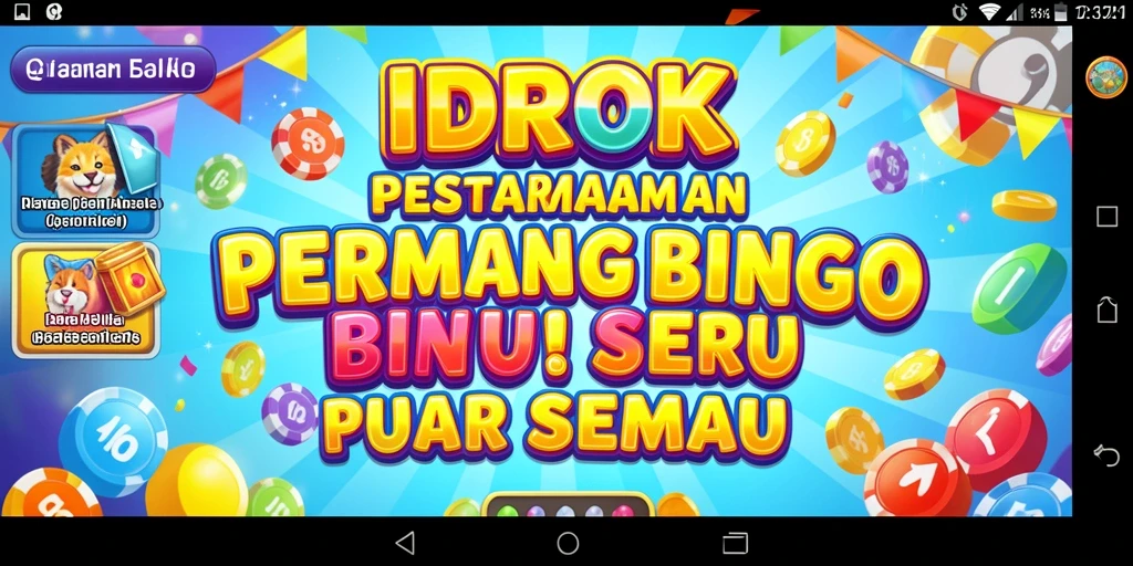 Screenshot gameplay IDROK menampilkan suasana bingo yang seru.