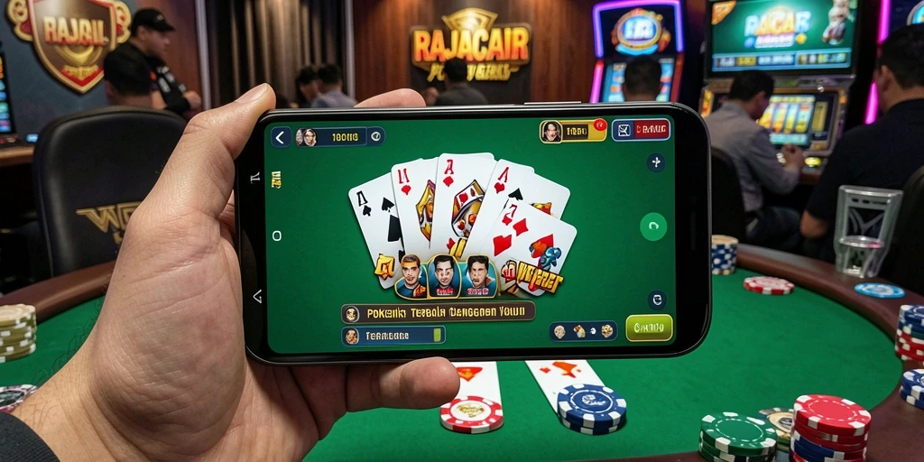 Screenshot RAJACAIR yang menampilkan gameplay Poker yang seru.
